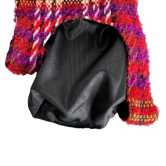 Carlton Yaito Wool Flannel Knot Bag Multicolor Small Purse - Picture 12 of 13